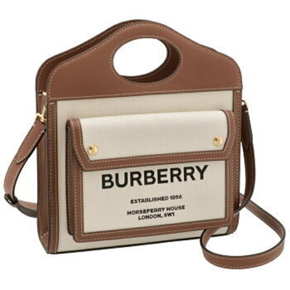 Burberry Pocket Bag Two Tone Shoulder
